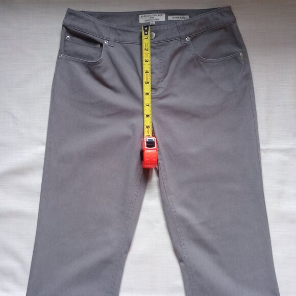 Jones New York Sport Women Shape Control Stretch Jeans Gray Medium Mid Rise Sz 6 - Picture 4 of 7